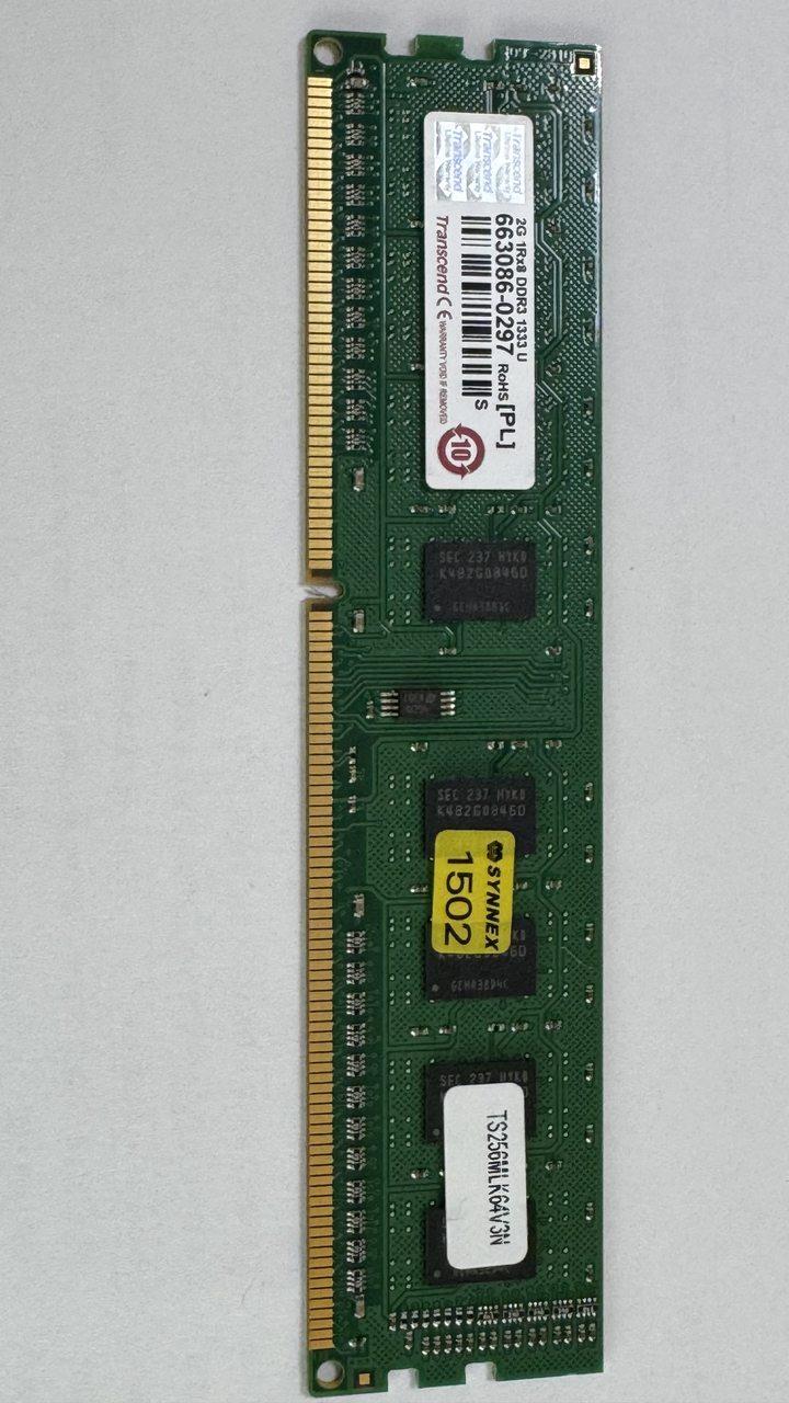 創見 Transcend DDR3-1333 2GB