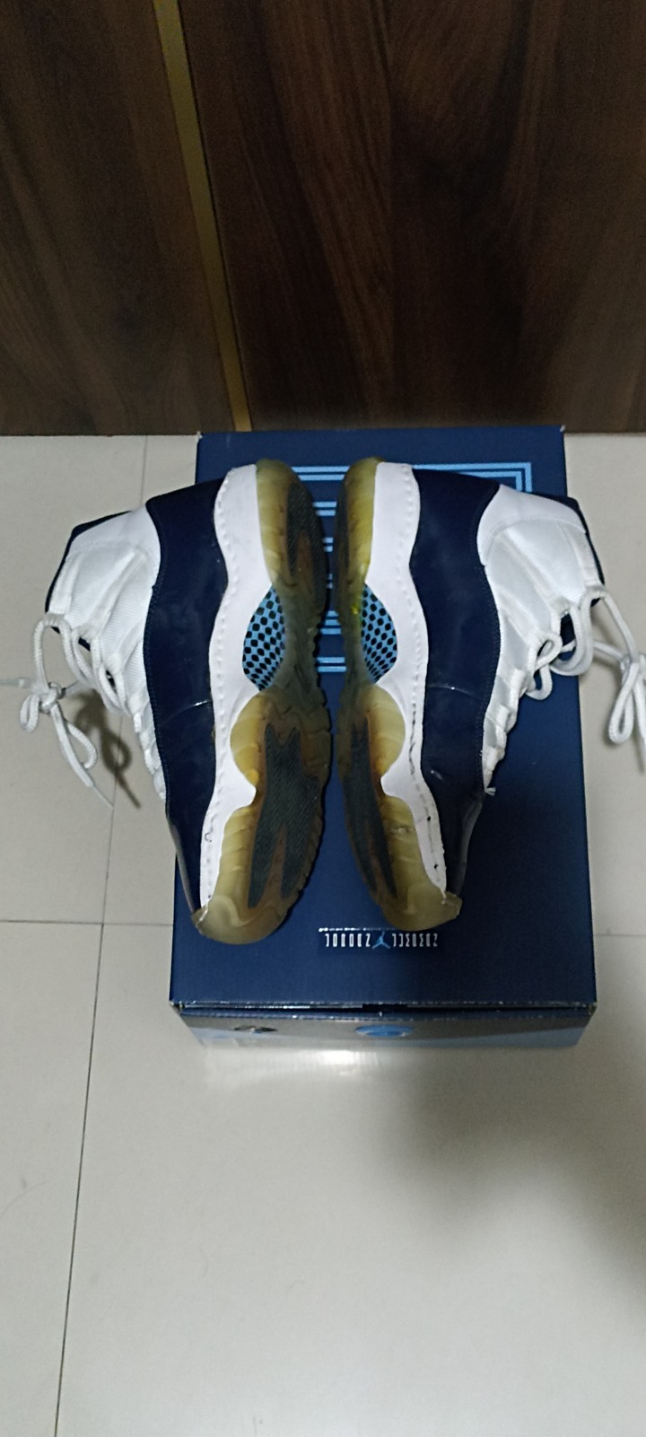 Nike Jordan 11 藍白 us.9 維修過