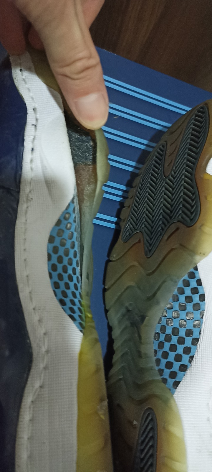 Nike Jordan 11 藍白 us.9 維修過