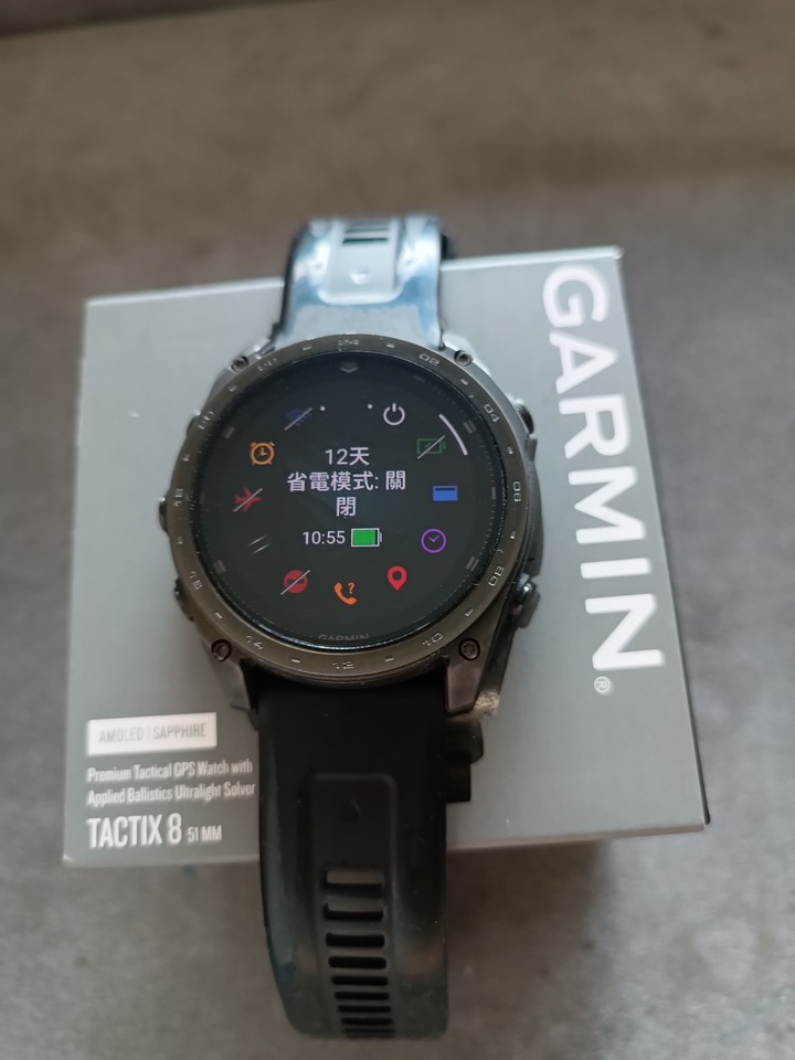 Garmin tactix 8 – AMOLED Edition 全方位進階軍用戰術錶 保固內