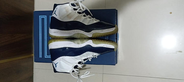 Nike Jordan 11 藍白 us.9 維修過