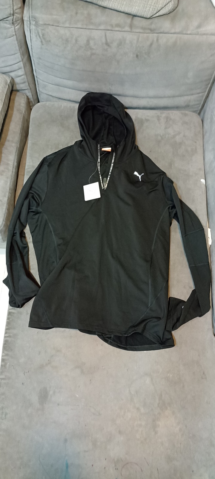 全新 PUMA 半開襟慢跑長袖 XL