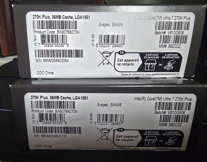 Intel Core Ultra 7 270K Plus 中央處理器 盒裝
