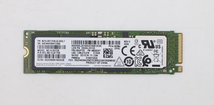 Samsung Gen3 512GB M.2 SSD
