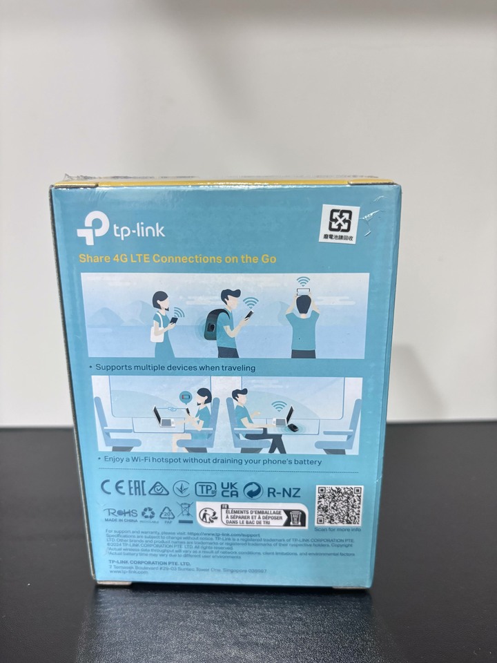 TP-LINK M7200 4G LTE 移動式 WiFi分享器 4G無線分享器