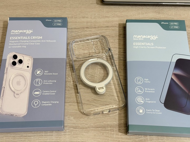 全新iPhone 17/18 pro透明monocozzi 保護殼/貼