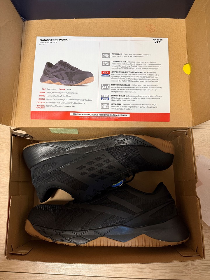 Reebok RB331 複合材料工作鞋/防護鞋 男款 (無金屬)(尺寸：10W 建議：US 9.5)