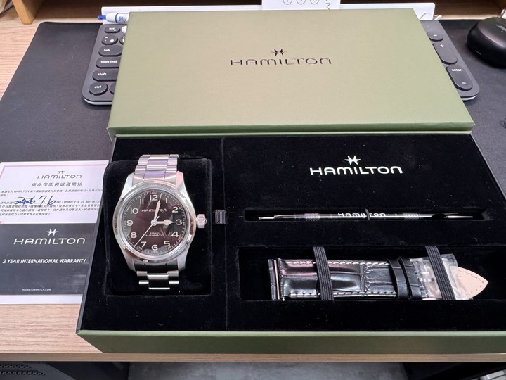 HAMILTON 漢米爾頓卡其陸戰墨菲腕錶 42mm 禮盒套組 H70605732