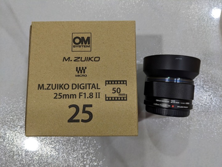 OLYMPUS M.ZUIKO DIGITAL 25mm F1.8 II 廣角定焦鏡 公司貨（黑色）