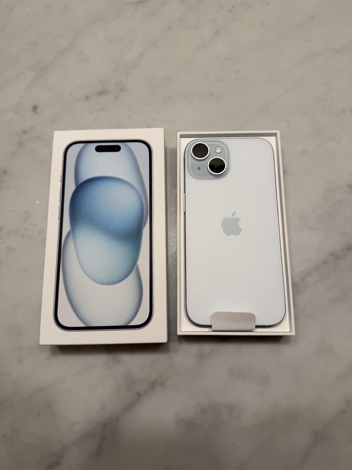 二手極新 iPhone 15 128GB 藍