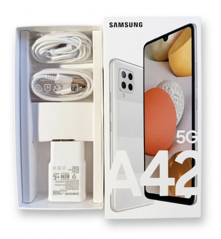 Samsung Galaxy A42 5G 白 全新配件