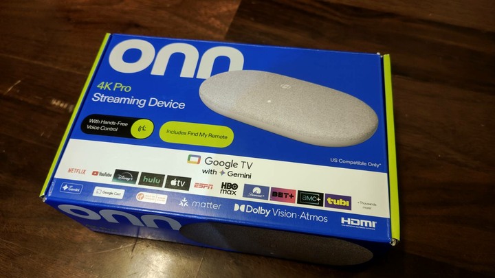 Walmart 2026 新版 onn 4K Pro 頂級電視盒, 灰色稀少款