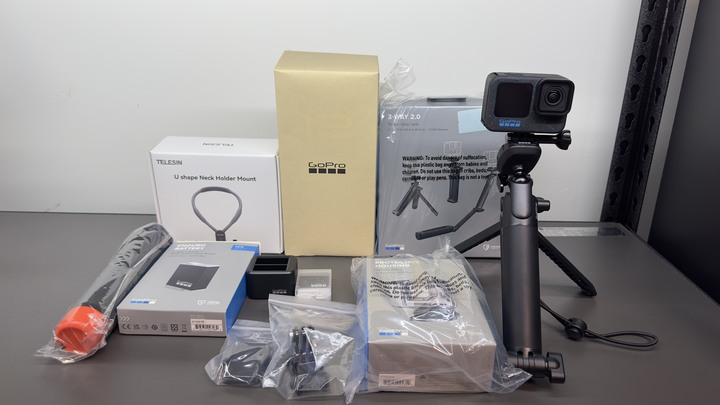 GOPRO12(忠欣公司貨)+原廠配件+1TB硬碟