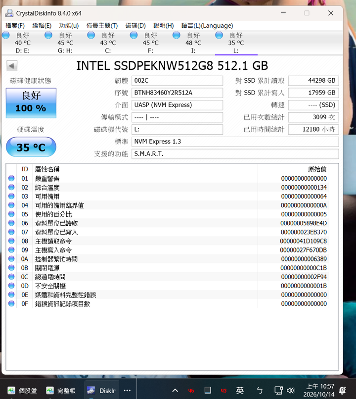 超新 (100%健康度)Intel 660p 512G M.2 2280 PCIe Gen3x4 固態硬碟SSD 固態硬碟 威剛 三星可
