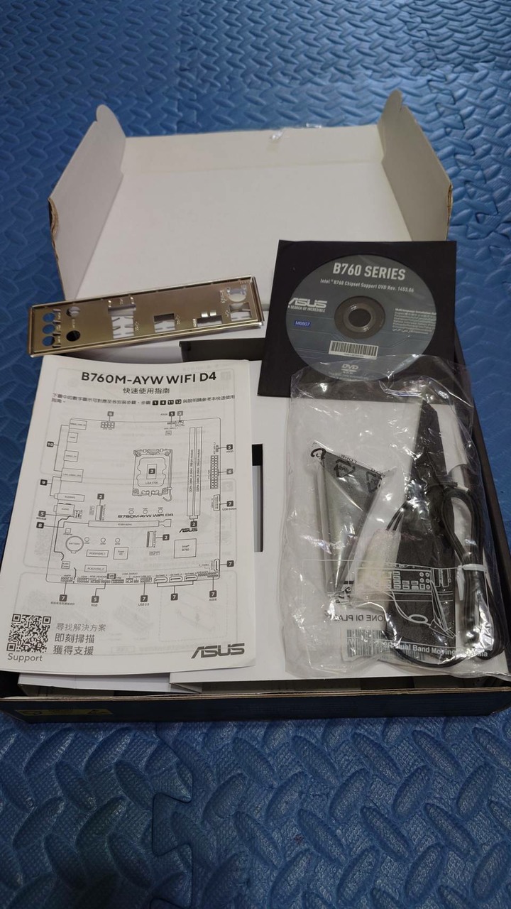 保內2028 (附W11序號)華碩B760M-AYW WIFI D4主機板盒裝 B660 b760可參考