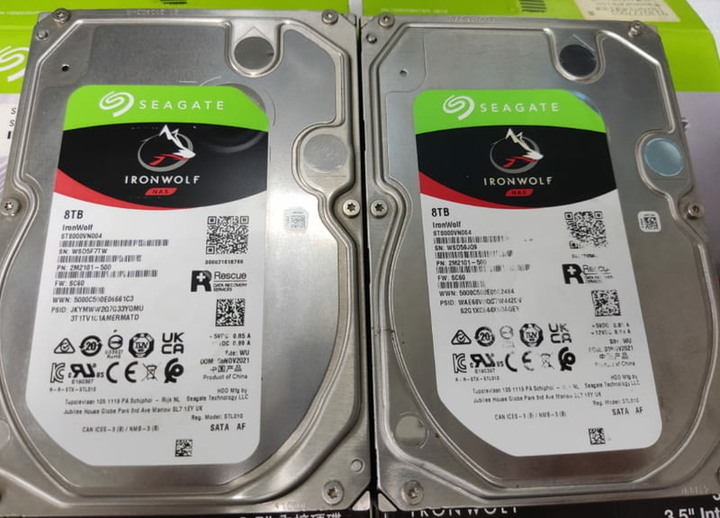 超新 超低時數 希捷 Seagate 那嘶狼 IronWolf 8T 8TB /7200轉/256MB/ 3.5吋 硬碟 HDD
