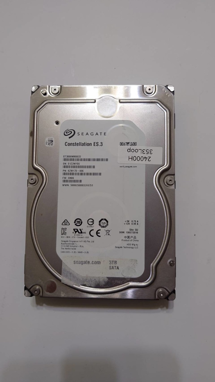 2手 低時數 希捷 ST3000VX000 3T 3TB/7200轉/64MB/ 3.5吋 雙處理器 硬碟 HDD