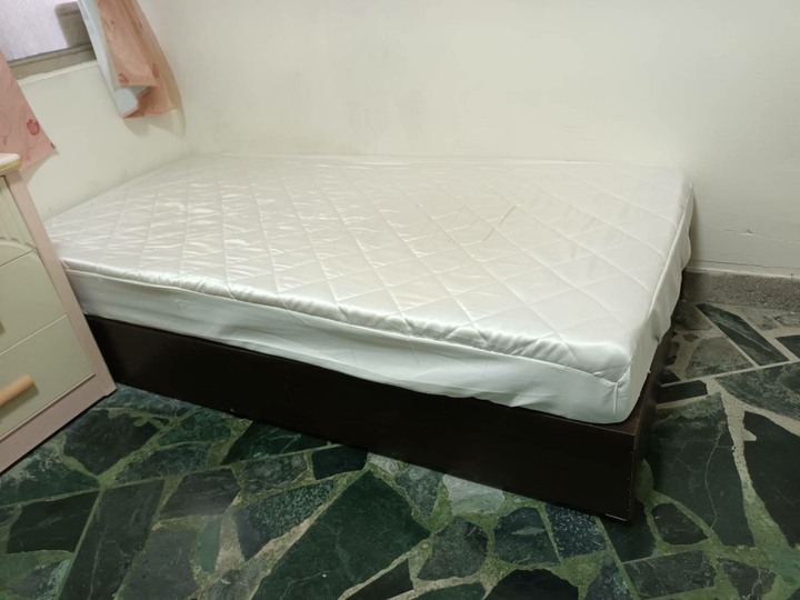 [二手]簡易單人床 含床架及床墊