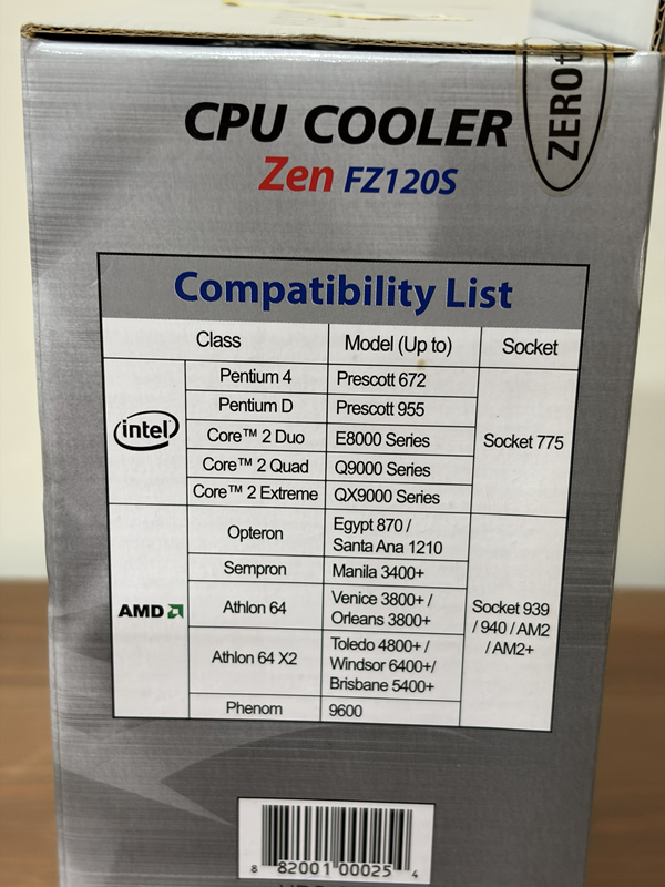 ZEROtherm ZEN FZ120S CPU 散熱器 Intel LGA775 / AMD Socket 939, 940, AM2, AM2+