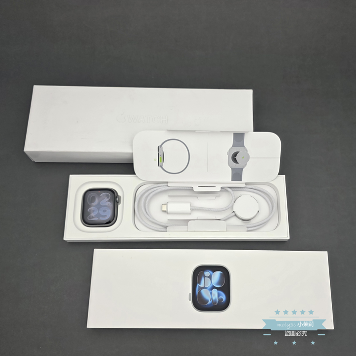 【高雄現貨】Apple Watch S11 GPS 46mm太空灰鋁金屬 黑色運動錶帶