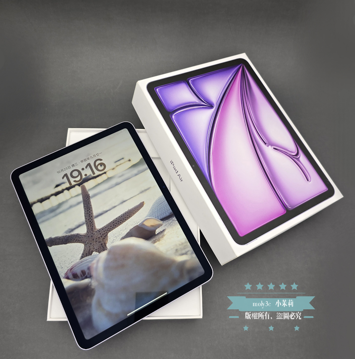 【高雄現貨】電池100% iPad Air6 2024 13吋 M2 128G Wi-Fi 紫 Air 6