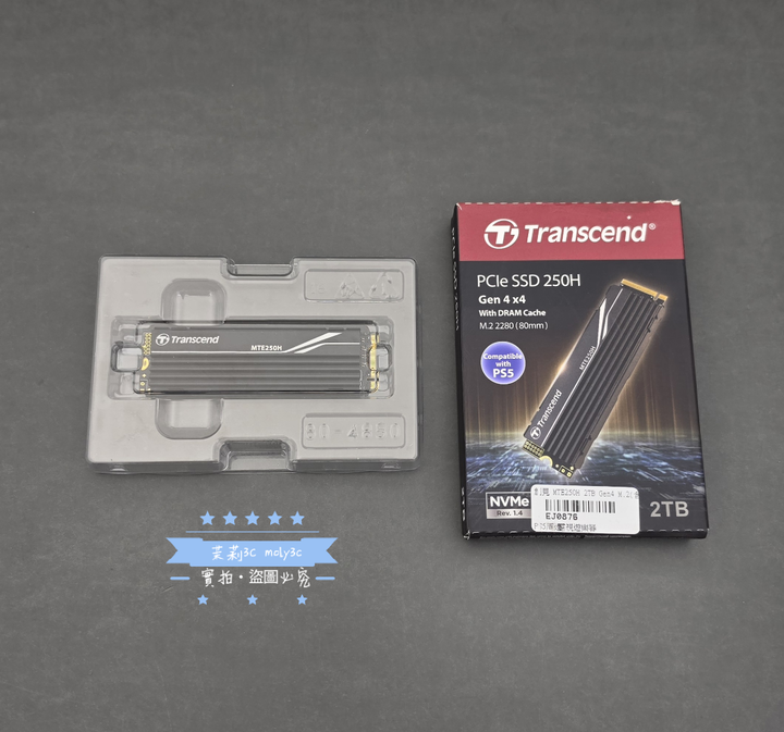 【高雄現貨】Transcend 創見 MTE250H 2TB PCIe Gen4x4 固態硬碟(相容 PS5)