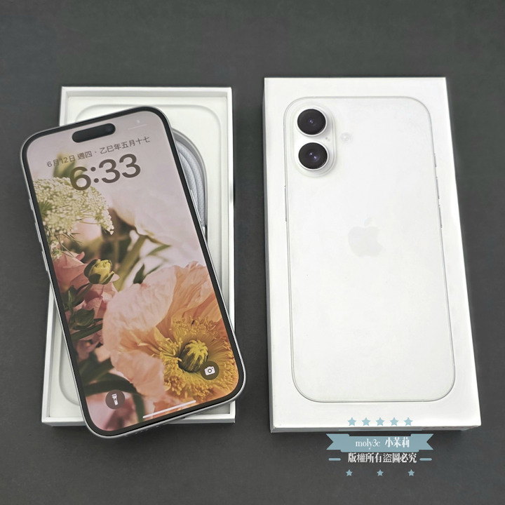 【高雄現貨】電池100% iPhone 16 128GB 白 6.1”台灣公司貨 128G i16 A3287