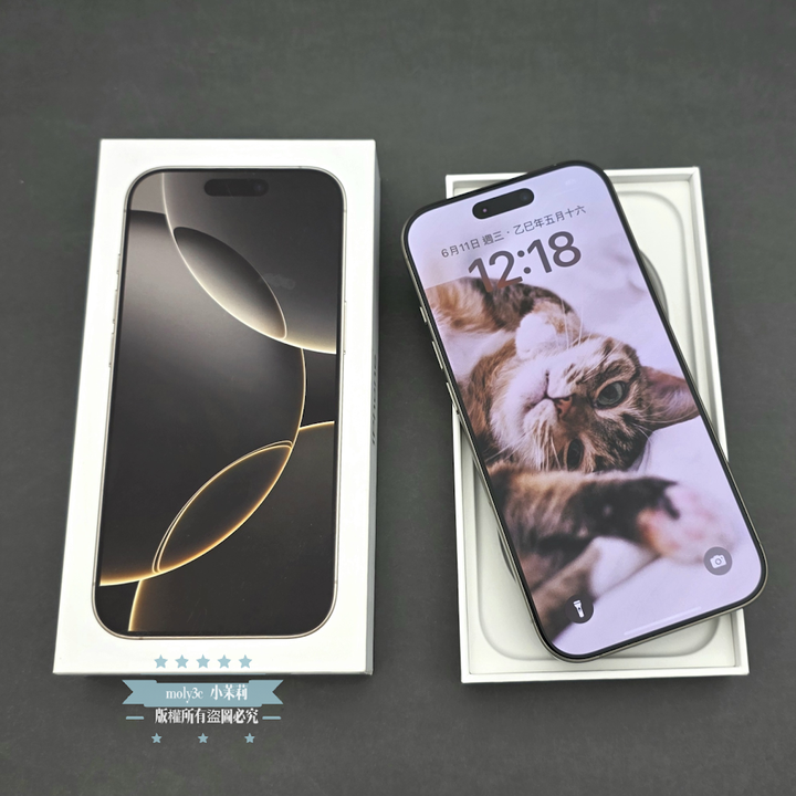 【高雄現貨】電池91% iPhone 16 Pro Max 256GB 原色鈦金屬 6.9” 台灣公司貨 256G