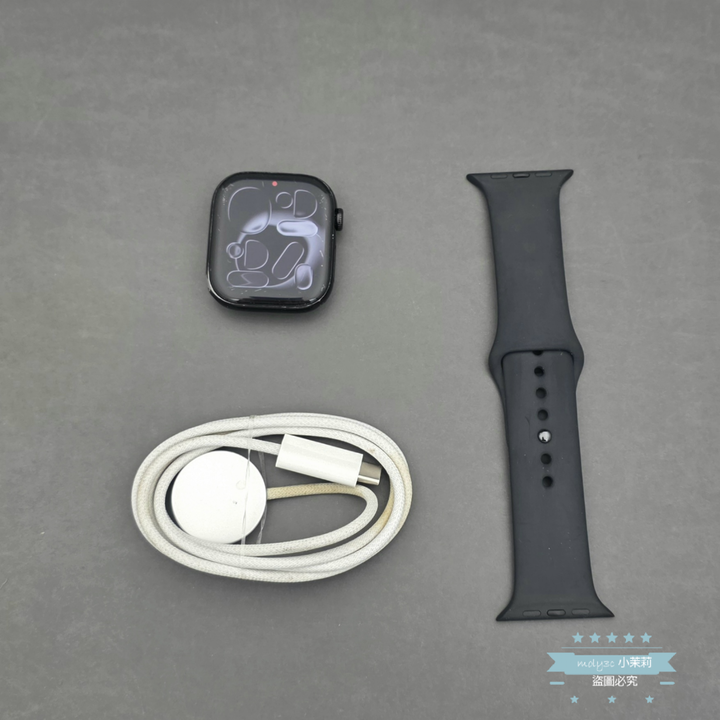 【高雄現貨】Apple Watch S10 GPS 46mm 曜石黑鋁金屬 運動錶帶