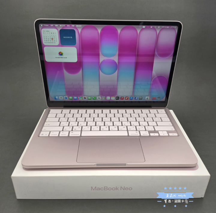 【高雄現貨】4月開通 電池100% MacBook Neo 13 A18 Pro 8G 256G SSD 胭粉色