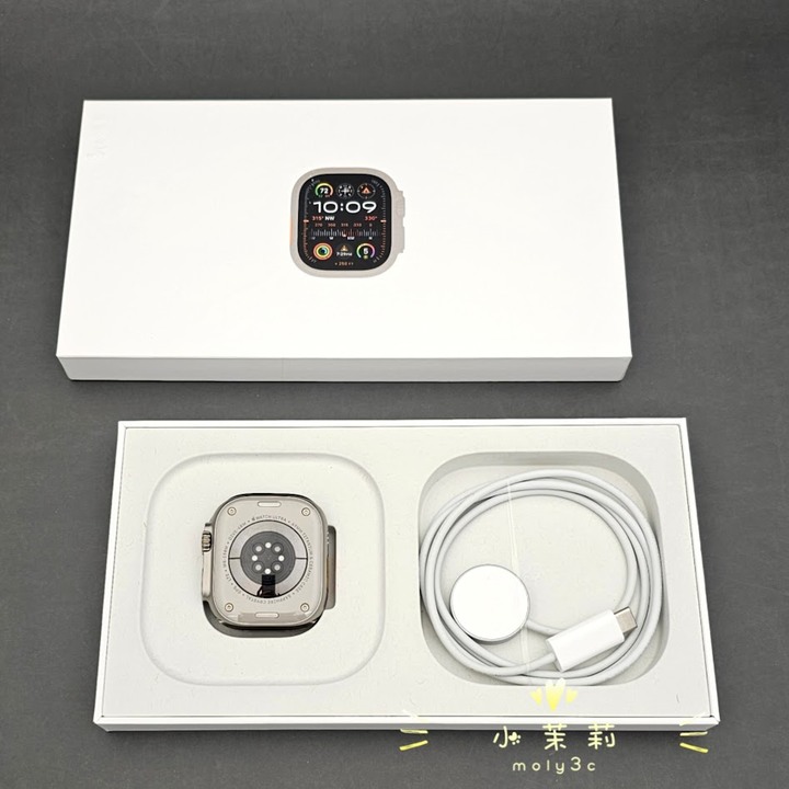 【高雄現貨】保固到明年3月 Apple Watch Ultra2 原色鈦金屬錶殼 藍色海洋錶帶 49MM Ultra 2