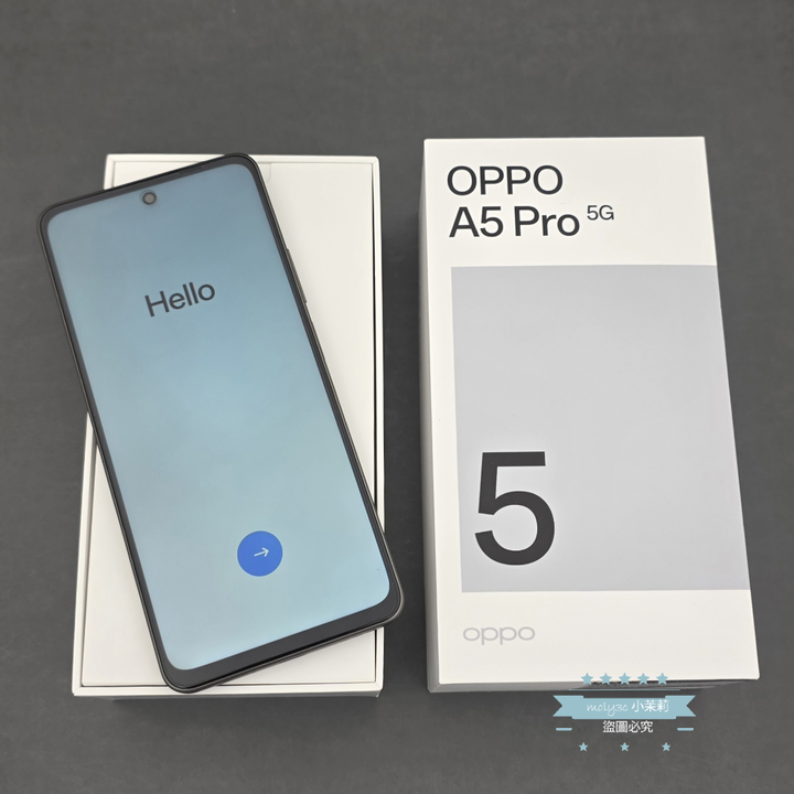 【高雄現貨】拆封未開通 OPPO A5 Pro 5G (6G/128G/摩卡棕/ 6.67吋/聯發科天璣6300)