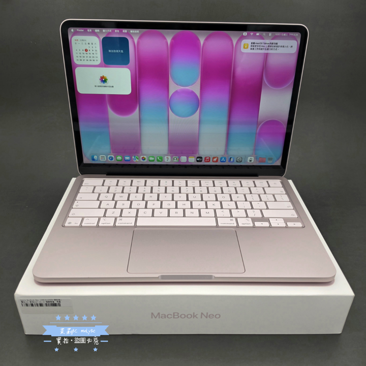 【高雄現貨】港版 電池100% MacBook Neo 13 A18 Pro 8G 256G SSD 胭粉色