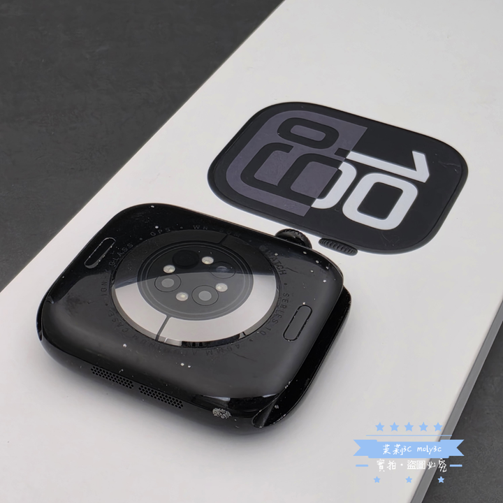 【高雄現貨】電池94% Apple Watch S10 GPS 46mm 曜石黑鋁金屬 運動錶帶