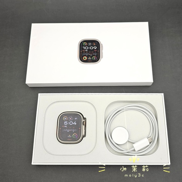 【高雄現貨】保固到明年3月 Apple Watch Ultra2 原色鈦金屬錶殼 藍色海洋錶帶 49MM Ultra 2