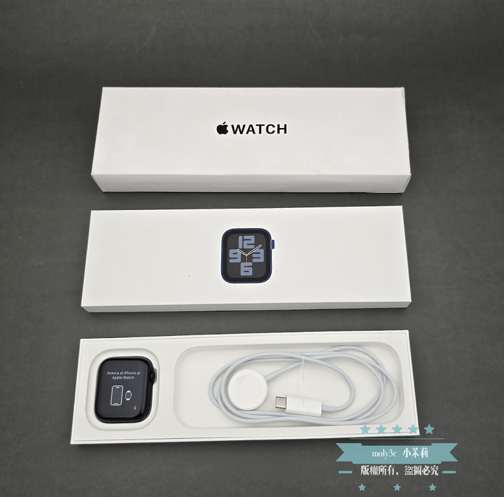 【高雄現貨】Apple Watch SE2 40mm GPS 午夜色鋁金屬錶殼 運動錶帶