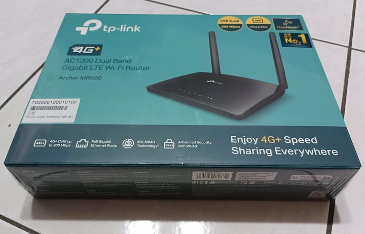 全新未拆封 tp-link Archer MR600 雙頻Gigabit路由器/4G分享器