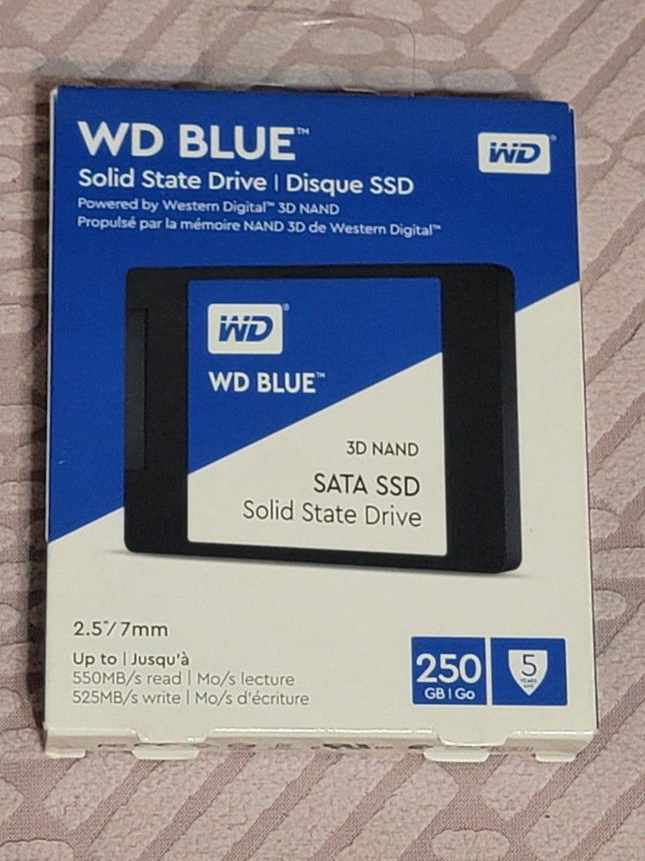 WD SSD 250GB 2.5吋 3D NAND固態硬碟(藍標