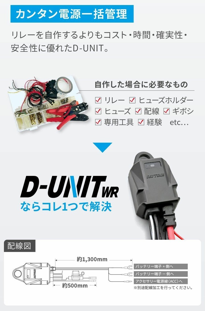 D-UNIT WR mini 防水電源管理器 DAYTONA 45871 adv usb 車充 手機type-c 充電