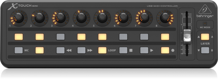 德國Behringer X-TOUCH MINI USB多功能MIDI DAW百靈達耳朵牌樂器PS修圖lightroom錄音編曲混音DJ工作站婚攝效果燈光調色影像模擬飛行外設