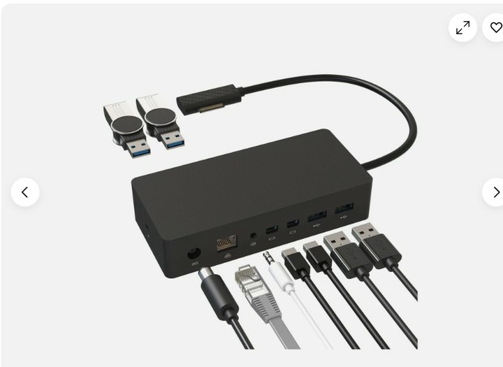 Surface Dock 1（型號 1661）磁吸式擴充基座