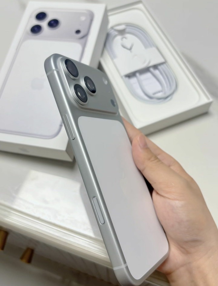 iPhone 17 promax 銀 盒子配件都在 已貼玻璃保貼 pro max