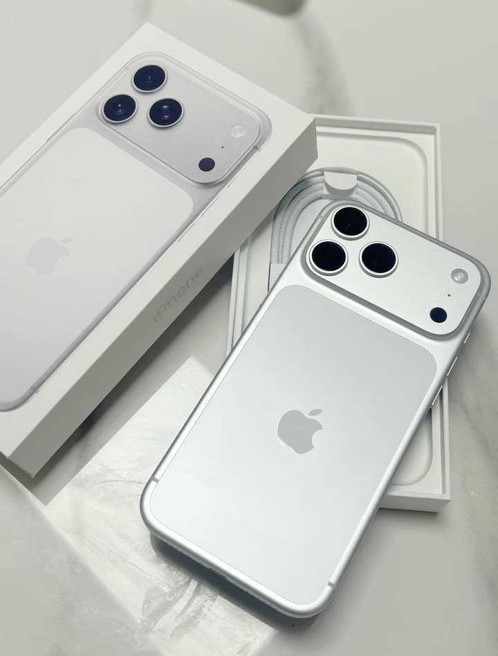 iPhone 17 promax 銀 盒子配件都在 已貼玻璃保貼 pro max