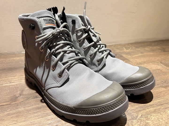 Palladium 元祖灰 帆布 拉鍊 防水靴 Us9.5