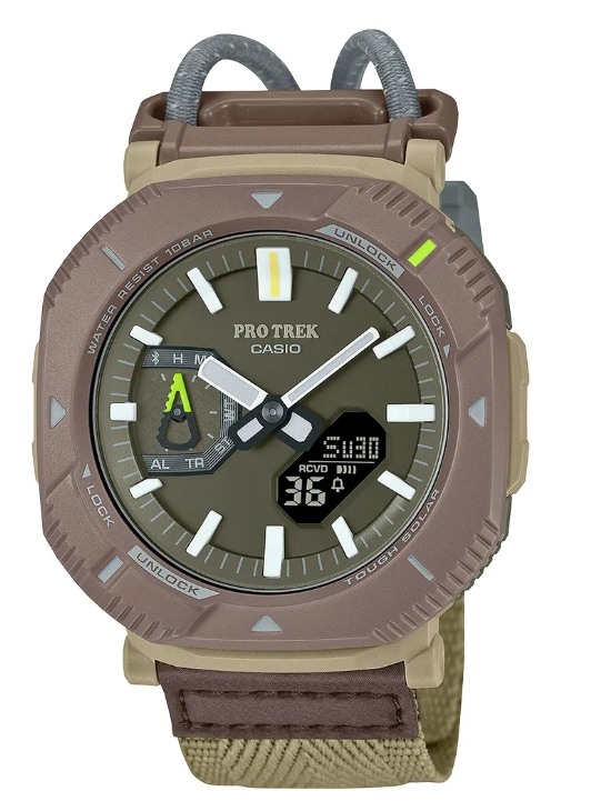 CASIO 卡西歐PRO TREK 太陽能輕型旋轉錶圈藍芽登山錶