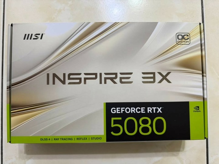微星 RTX5080 16G INSPIRE 3X OC 全新