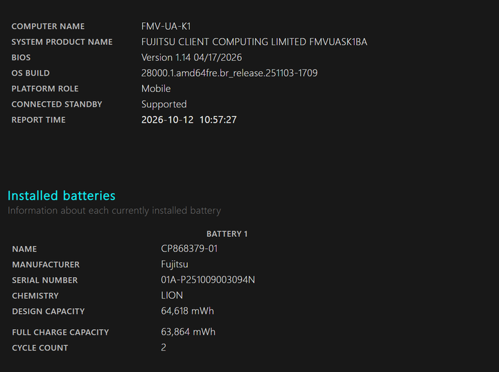 輕薄 續航 八百克 逸品 Fujitsu UA-K1 258v 32G