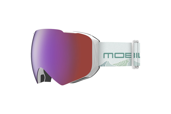 VIGHT x Mobile01 聯名限定｜AUBURN 2 神秘紫｜VIGHT 雪鏡 特別版｜立體毛料織帶 高對比鏡片 (亞洲臉型/加大視野)