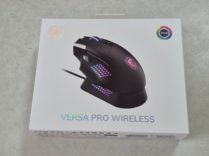 台中售全新 微星MSI Versa Pro +MouseDock 無線 三模 旗艦 電競 滑鼠 非 羅技 G502 903 703