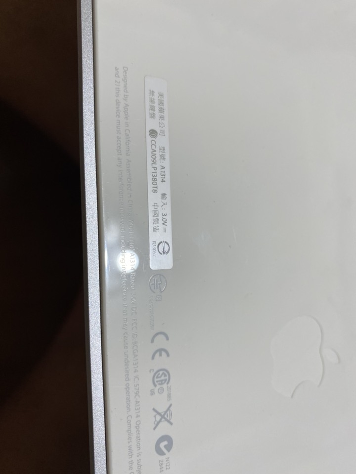mac 無線鍵盤第一代 電池式